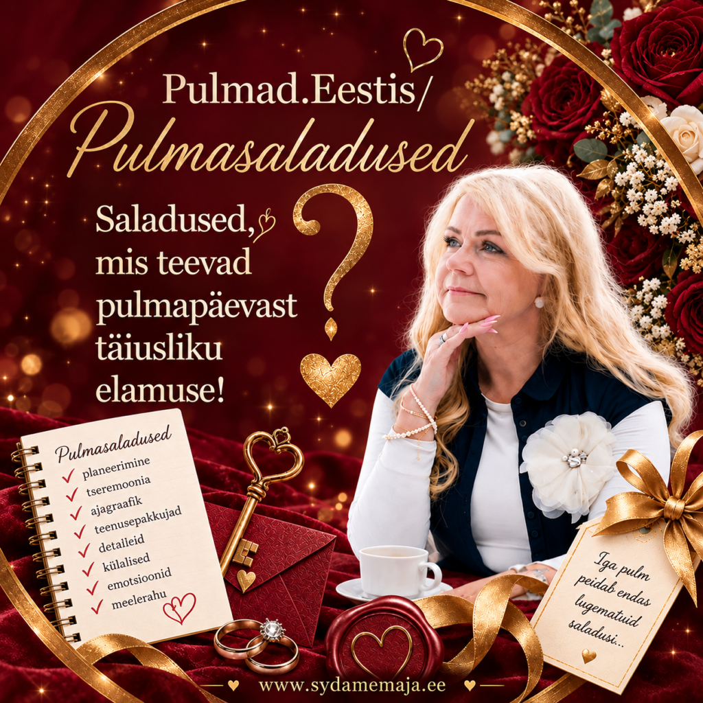 Pulmasaladused, mis aitavad sind ise pulma korraldada
