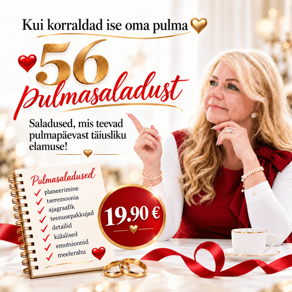 Pulmasaladused, mis aitavad sind ise pulma korraldada